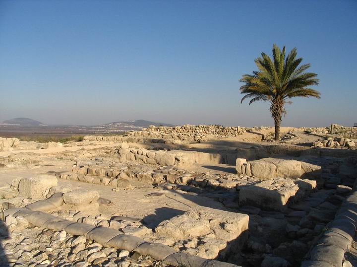Megiddo - north side (stables and palace, Israelite period)