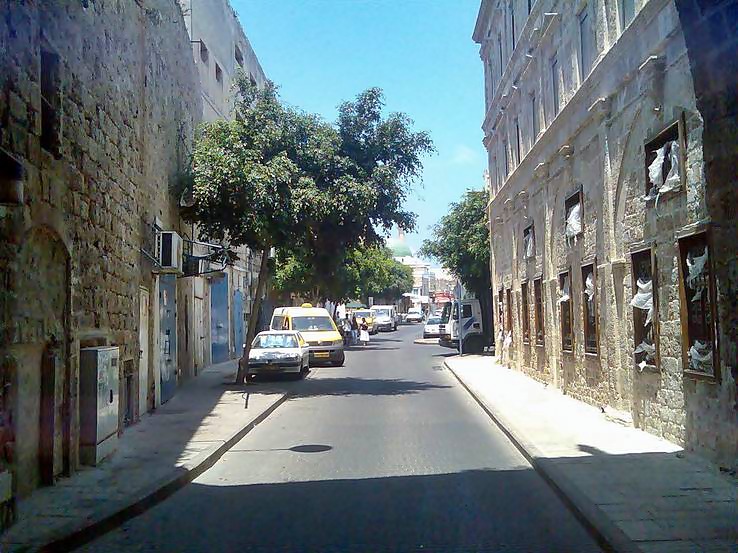 A view of a street in the old city of Acre.