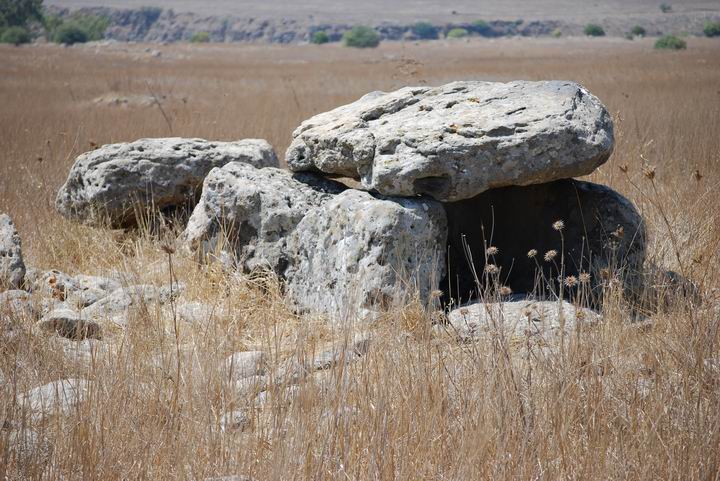 A Dolmen near Givat Bazak - east of Gamla.