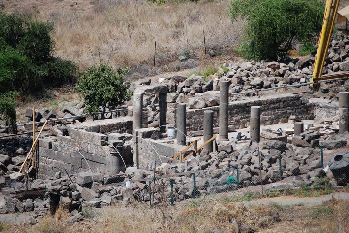Byzantine synagogue in Em Hakshatot, southern Golan heights