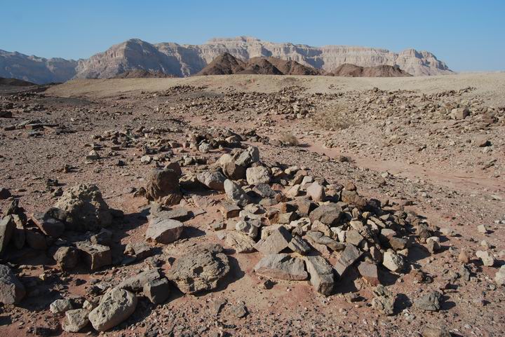 Timna: ruins of miners camps near the mushroom