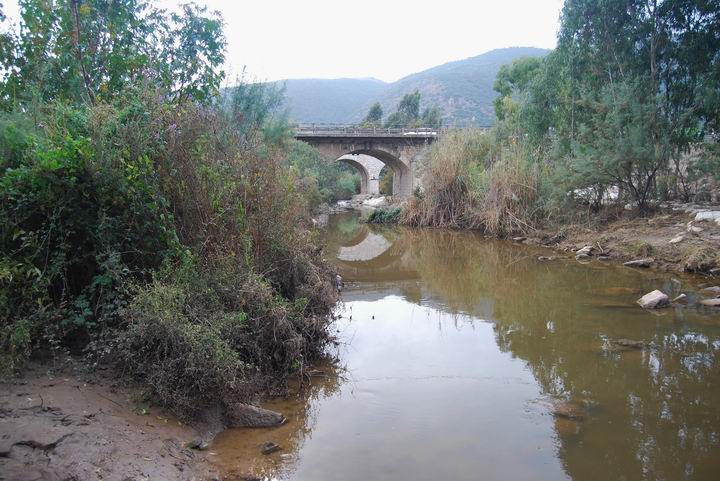 Kishon River east to Tell el_Amer (Meamar) and Turkish bridge