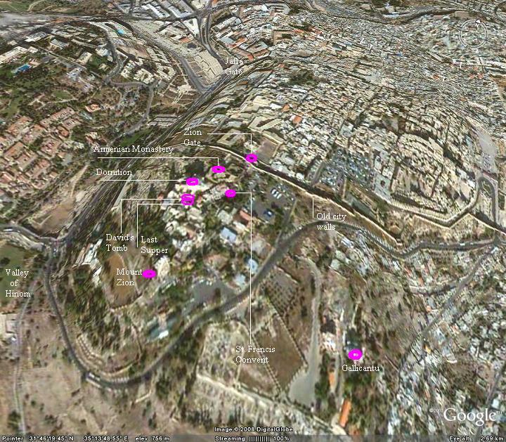 Aerial map of Mount Zion