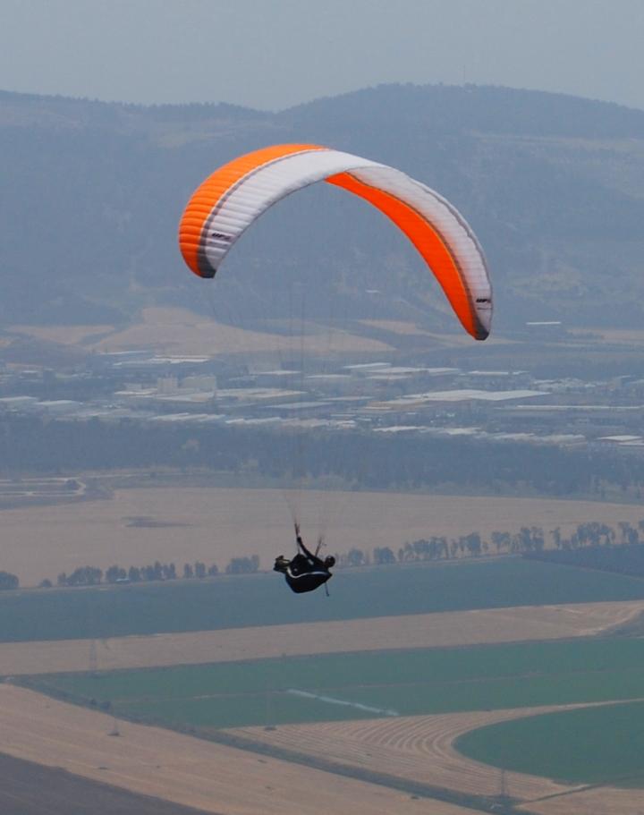 Glider high in the air