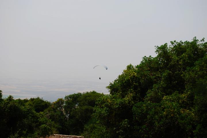 Circling above the monasteries