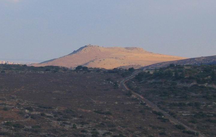 View of Horns of Hittim from the west.