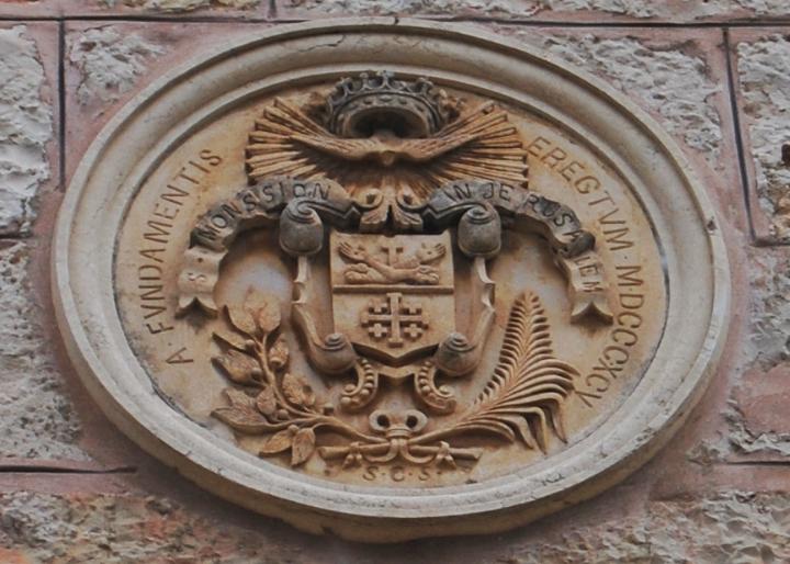 St John - Symbol above the entrance to the Monastery