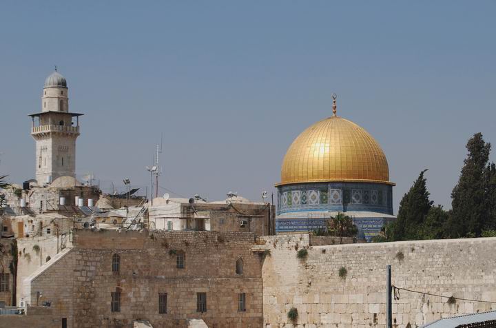 Dome of the Rock - view from the Western wall