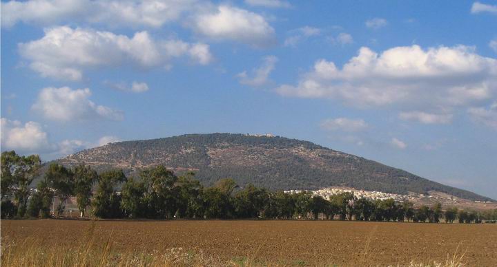 View of Mount Tabor from the south.