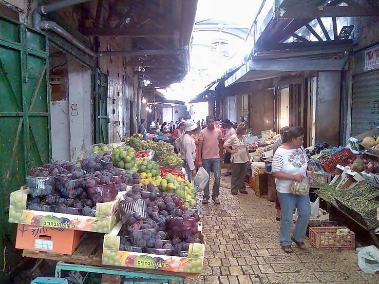 Part of the market in the old city of Acre.