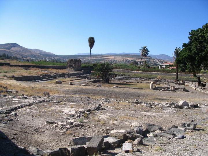 Walled area of Migdal at the south-east side.