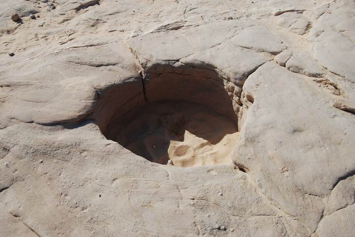 Timna: miners entry holes