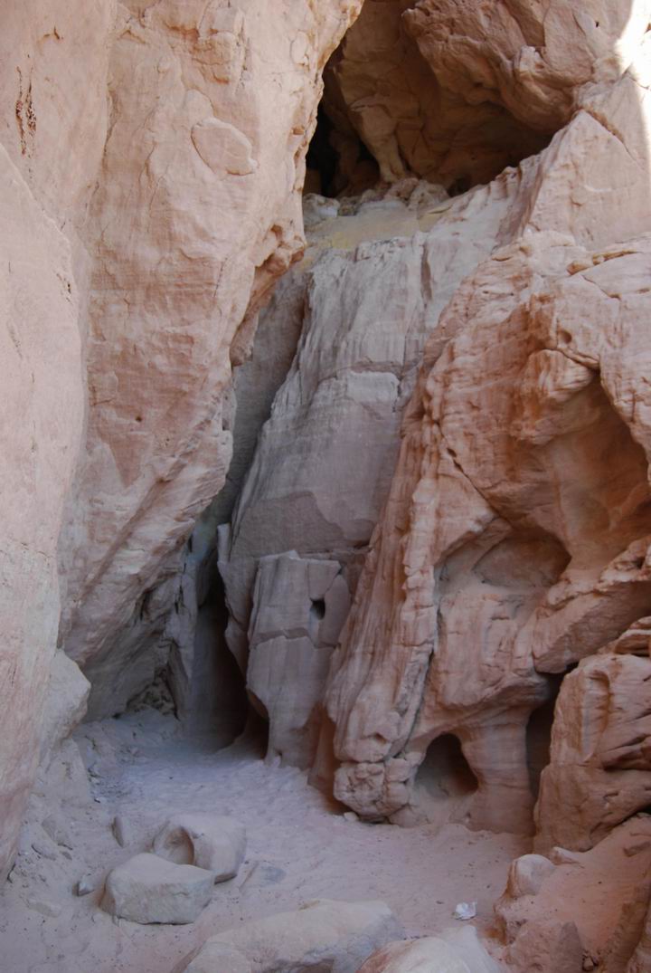 Timna: entrance to shafts and tunnels