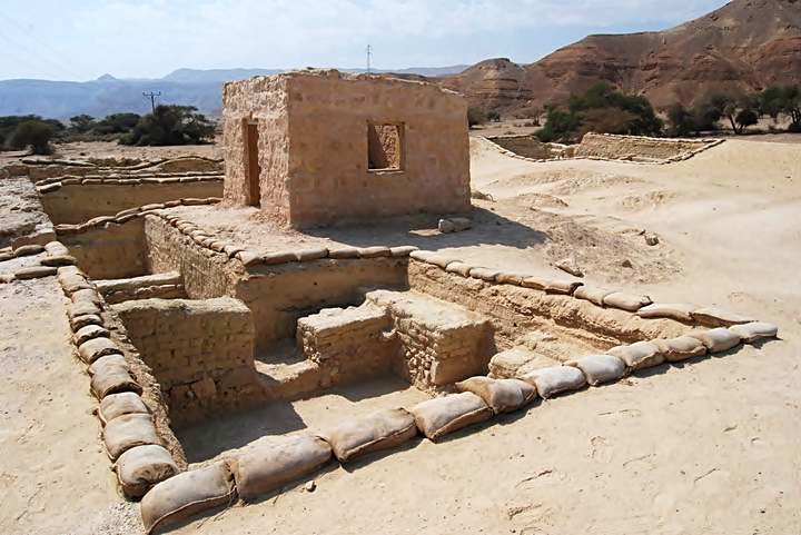 ruins of the Roman fortress, Yotvata - view from the east corner