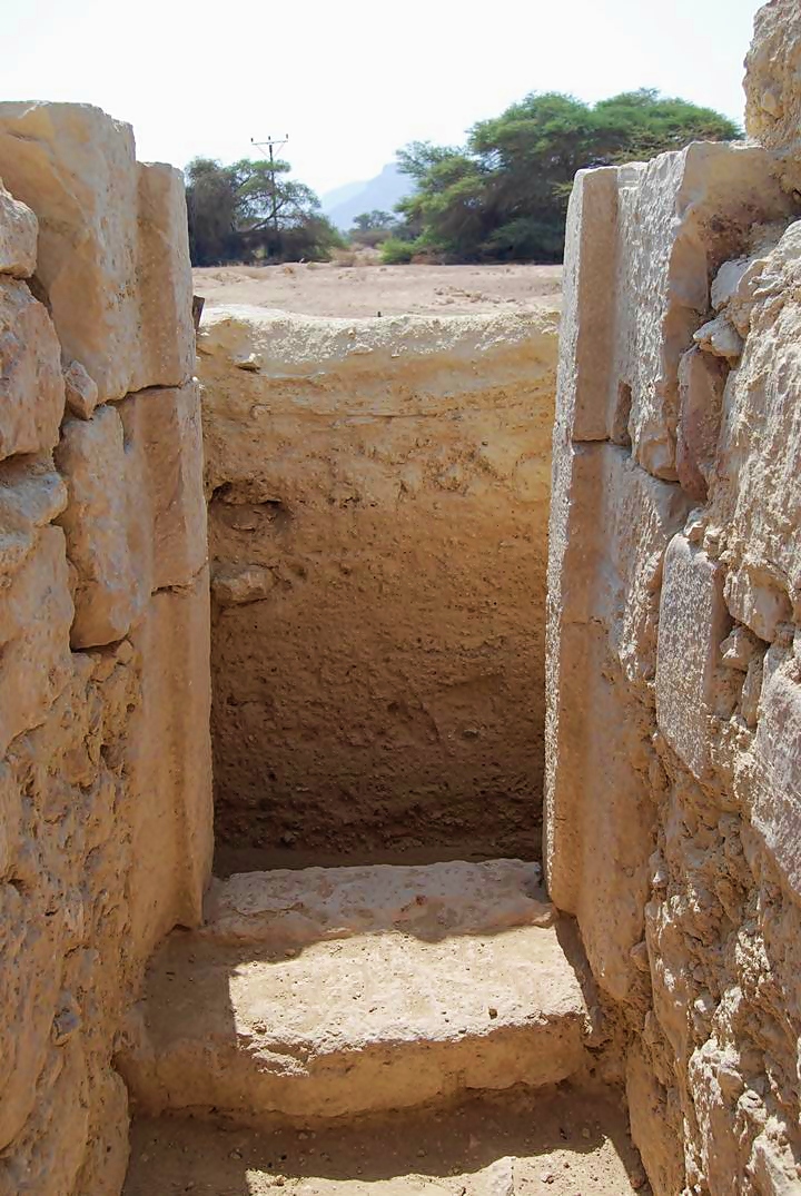 Door on the south-west wall