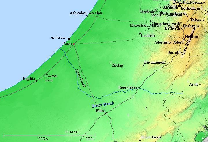 Gaza Bible Map