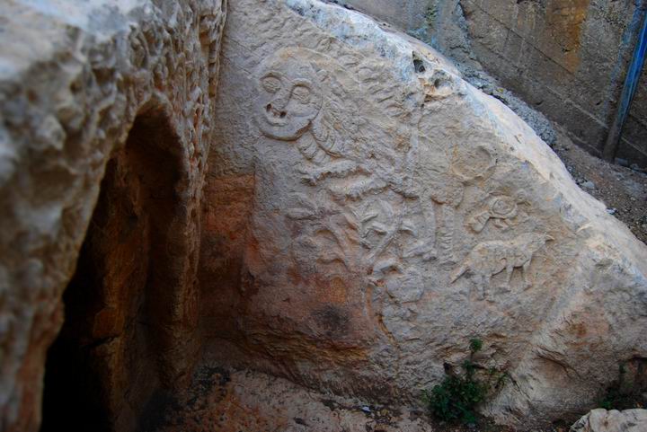 Eastern side of the burial cave.