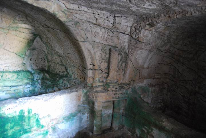 Interior of the burial cave.