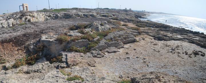 Khirbet Masref: Panoramic view of the south side