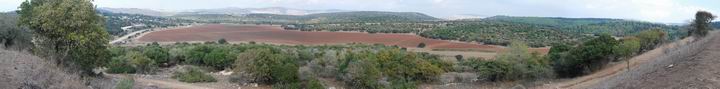 Panoramic view of the north side of Shimshit