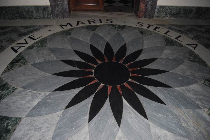 Floor on the entrance to the church