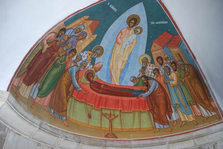 Dormition Abbey, mount Zion: the crypt