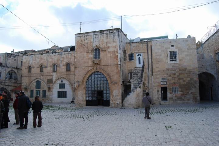 St James: View of western side of the court yard