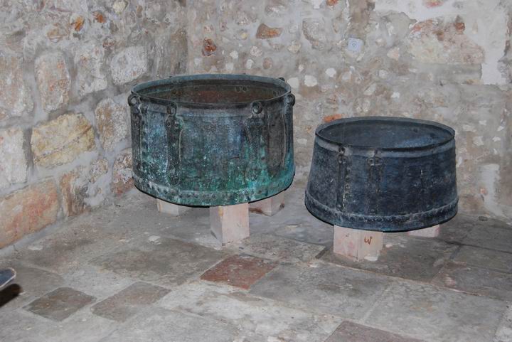 Cooking pots at the Monastery's Kitchen