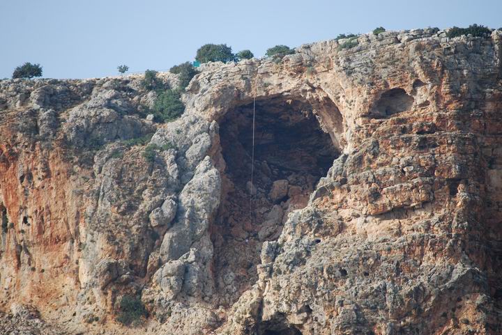 Keshet cave: View from the south