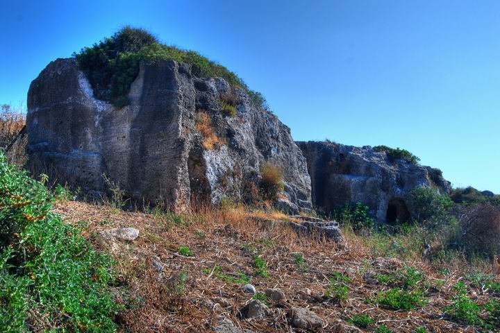 Burial caves in south hill