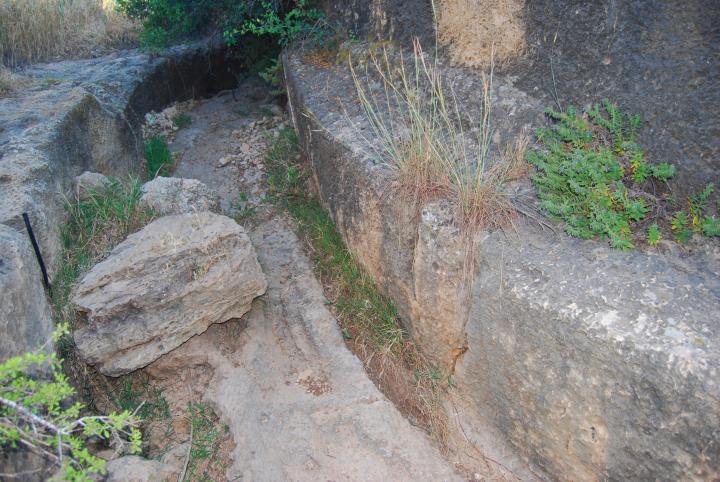 Ancient roock hewn water pass