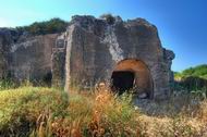 A burial cave cluster in Migdal Malcha.