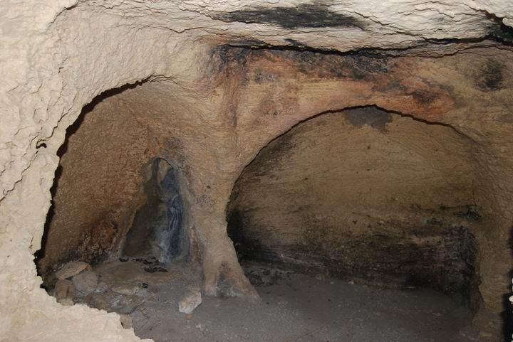 interior of Burial cave - south-west cluster - Migdal Malcha