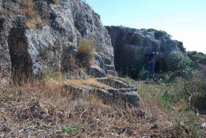 Burial caves in south hill