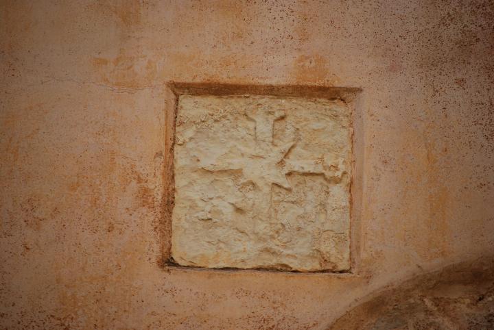 St George Church, Acre: a detail on the wall