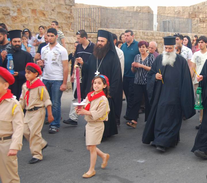 Parade on the holiday of the light - Pentecost