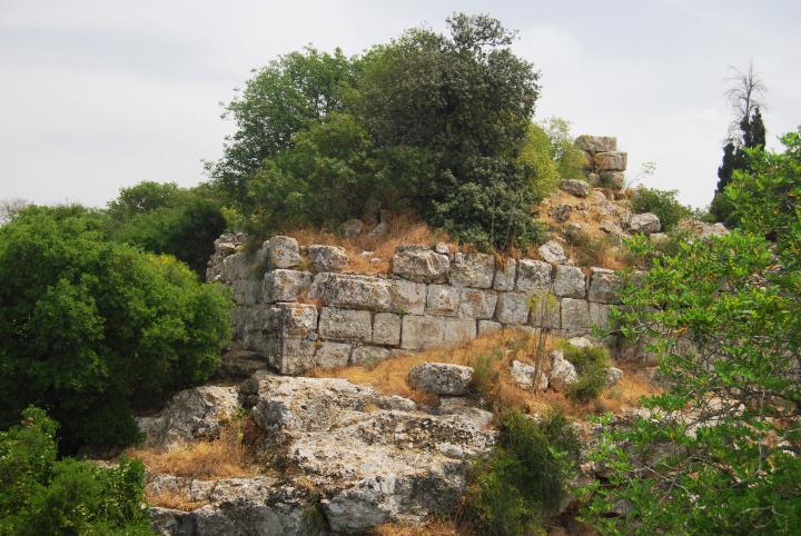 Mount Tabor: Crusaders tower on the north-west side