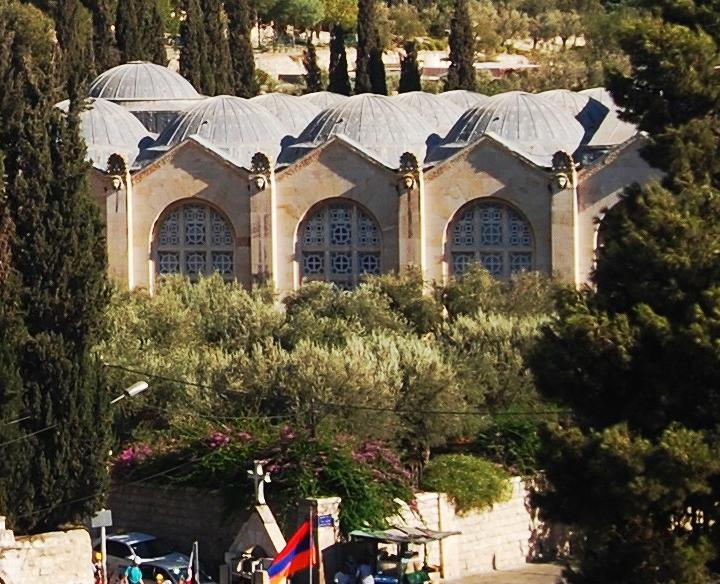 Mount of Olives - close up of the Basilica of Agony