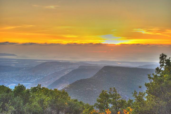 Beit Jan - Sunset view of Western Galilee