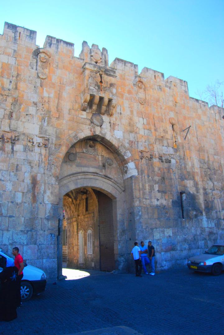 Lions gate - view from the east, outside the city walls