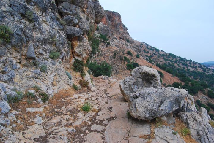 Path below the cliffs