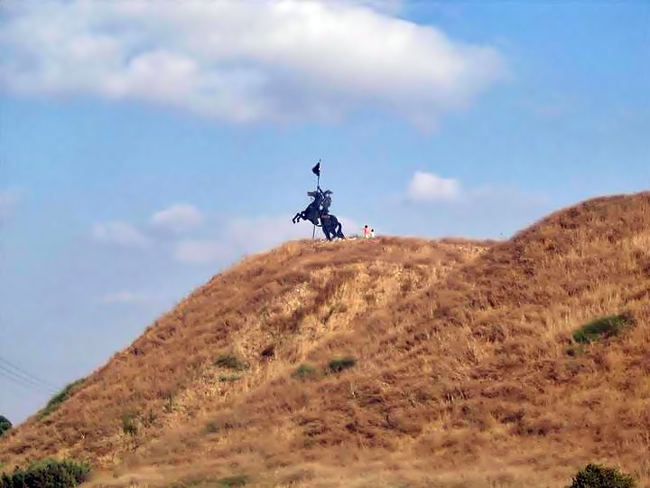 On top of the Tell is a statue of Napoleon, who set a failed siege on Acre in 1799