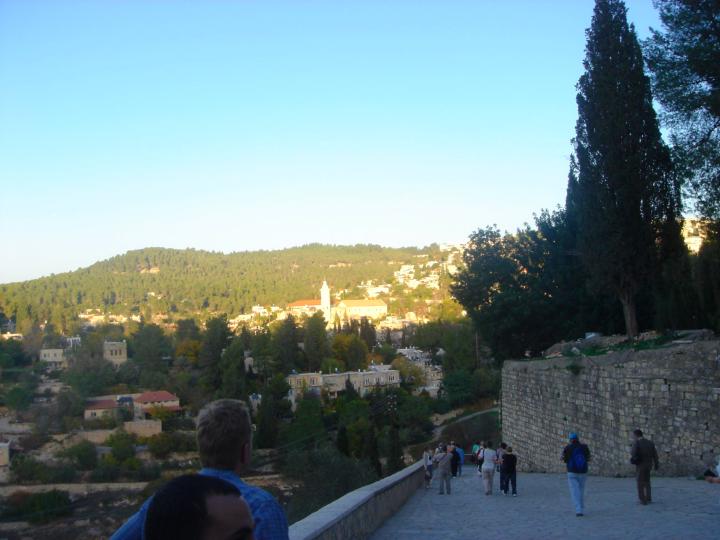 Ein Karem - view of the path towards the east