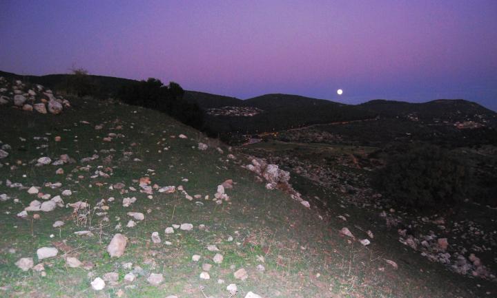 Khirbet BeerSheba: View towards the east