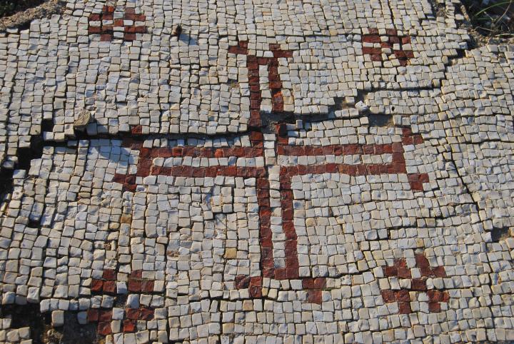 Shavey Zion Byzantine mosaics - south floor