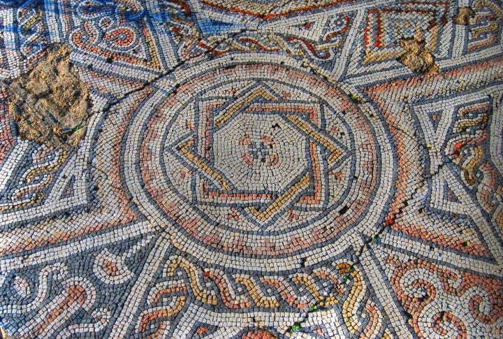 Shavey Zion Byzantine mosaics - west floor