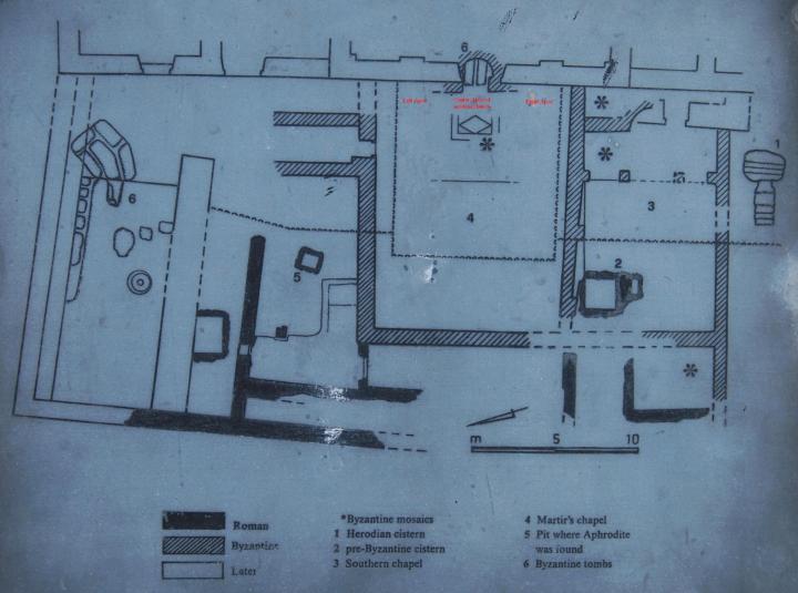 St John - Map of excavations 