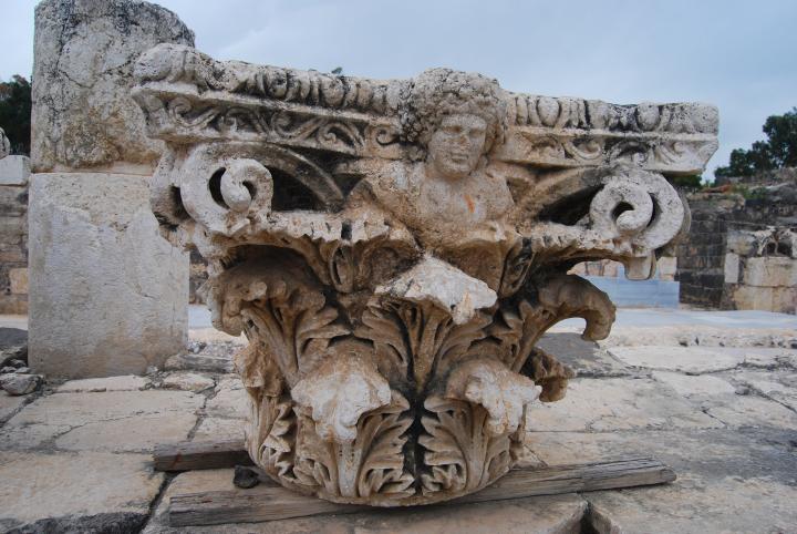 Beit Shean - Palladius street - Dionysus's head
