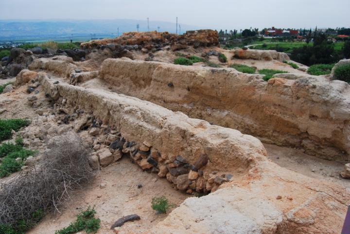 Tell Beit She'an - east side - Israelite fortress
