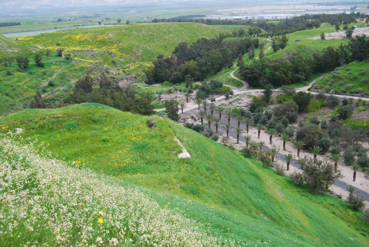 Tell Beit She'an: view towards east